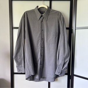 [XXL] Horst Dusseldorf Men's Classic Gray 100% Cotton Button Down Dress Shirt